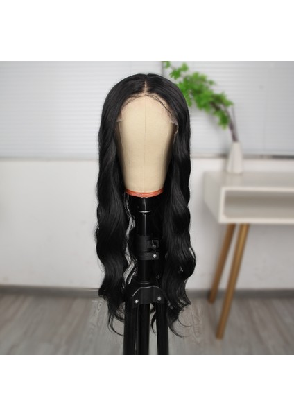 Siyah Dalgalı Fiber Sentetik Tül Peruk fiyatları