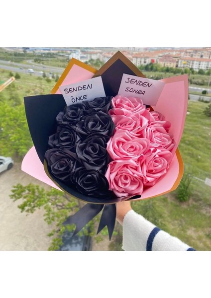 Senden Önce Senden Sonra Solmayan Gül Buketi