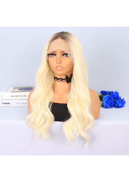 Kumral Platin Ombreli Fiber Sentetik Tül Peruk modelleri