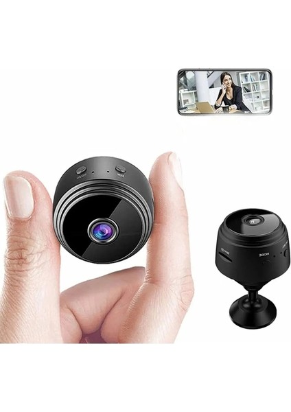 A9 1080P Mini Wifi Kamera Gece Görüşlü Hareket Sensörlü Mini Dv Siyah. Mini Kamera. fırsatları