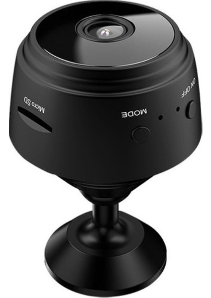 A9 1080P Mini Wifi Kamera Gece Görüşlü Hareket Sensörlü Mini Dv Siyah. Mini Kamera.