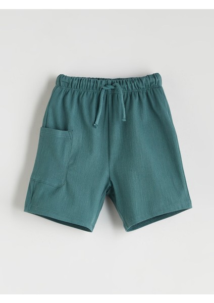 Yeni Sezon Beli Lastikli Basic Erkek Çocuk Şort