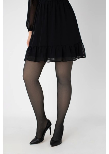 Kadın Peluş Tayt Yüksek Bel Kışlık Termal Kadın Külotlu Çorap Ten Rengi Görünümlü