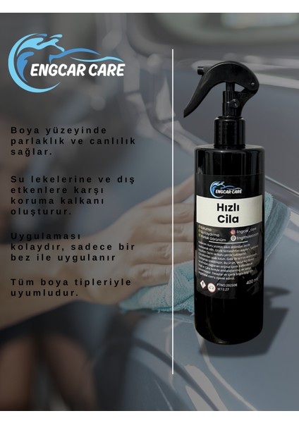 Hızlı Cila 400ML 2 Adet | Premium Su Kaydırıcı Boya Koruma Seramik Etkili fiyatları