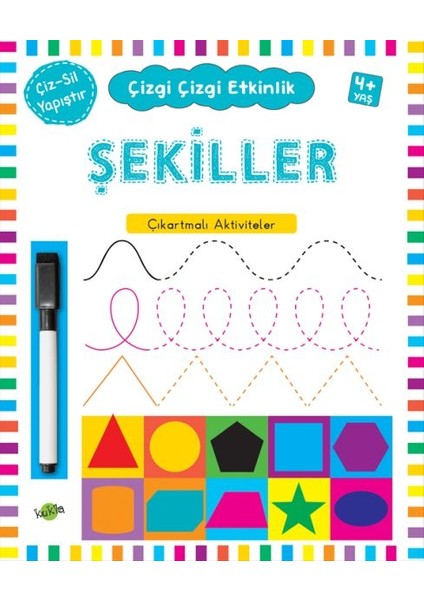 Çizgi Çizgi Etkinlik - Şekiller (4+ Yaş)