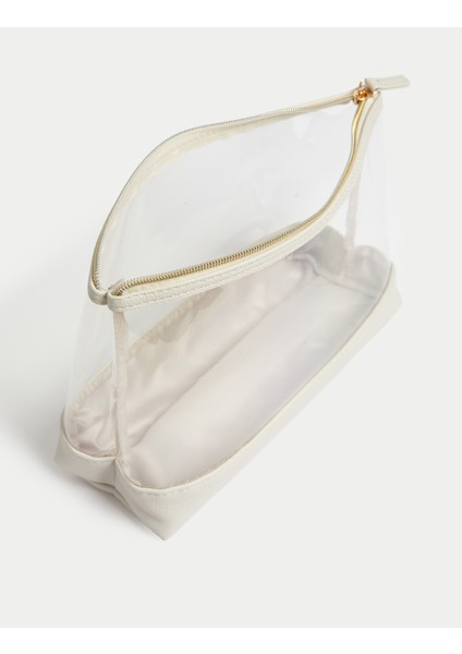 3'lü Şeffaf Makyaj Çantası Seti indirimleri