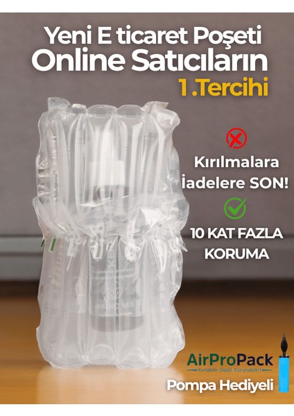 24x30 cm 100 adet Sütunlu Koruyucu Havalı Kargo Poşeti Airbag/Airbed/Şişirilebilir Ambalaj