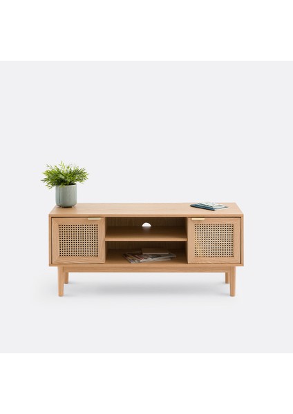 Purecasa Tv Ünitesi – Hasır Detaylı