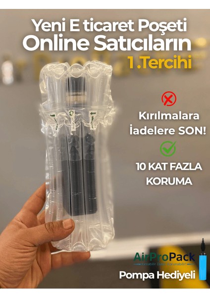 18X33 cm 100 Adet Sütunlu Koruyucu Havalı Kargo Poşeti Airbag/airbed/şişirilebilir Ambalaj