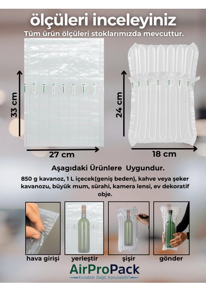 27X33 cm 100 Adet Sütunlu Koruyucu Havalı Kargo Poşeti Airbag/airbed/şişirilebilir Ambalaj fiyatları