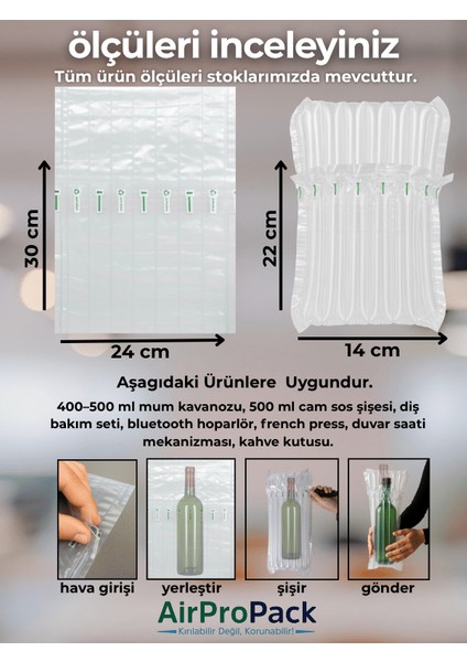 24x30 cm 100 adet Sütunlu Koruyucu Havalı Kargo Poşeti Airbag/Airbed/Şişirilebilir Ambalaj fiyatları