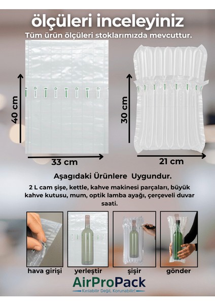 33x40 cm 100 adet Sütunlu Koruyucu Havalı Kargo Poşeti Airbag/Airbed/Şişirilebilir Ambalaj fiyatları