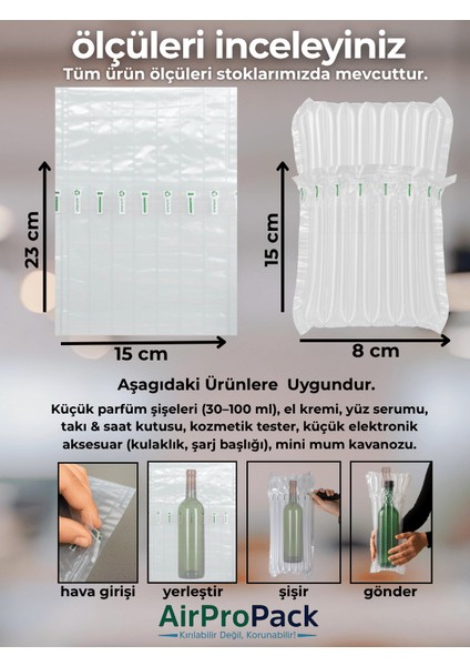 15x23 cm 100 adet Sütunlu Koruyucu Havalı Kargo Poşeti Airbag/Airbed/Şişirilebilir Ambalaj fiyatları