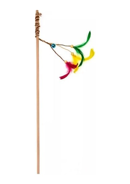 Aquael Ecomfy Toy Gaia Rod Tüylü Kedi Oltası Oyuncağı 50 cm