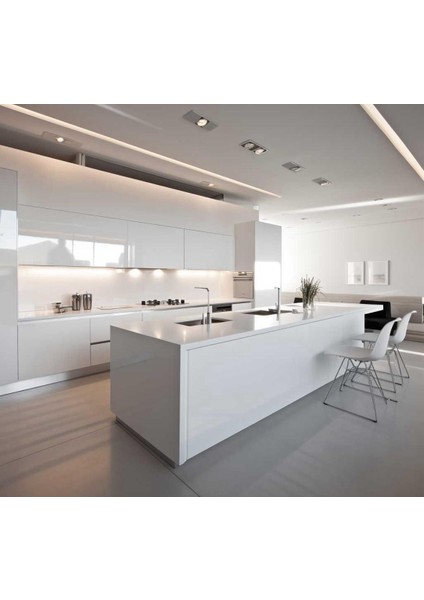 Mutfak Tezgah Dolap Mobilya ve Beyaz Kaplama Folyosu Parlak Beyaz 45CMX10M fiyatları