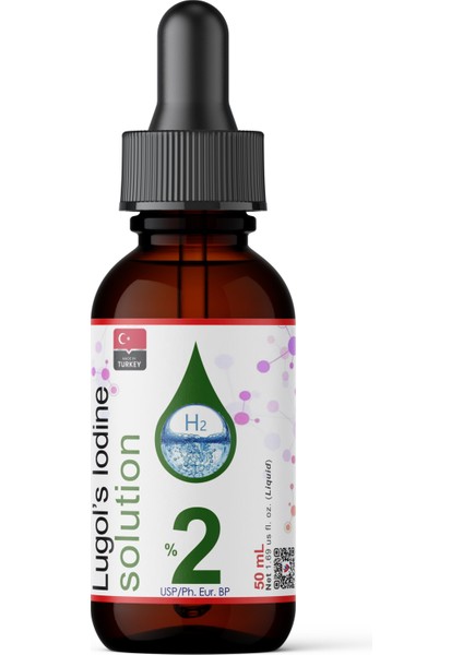 Lugol Iyot Çözeltisi %2 | 50 ml | Cam Damlalıklı (Pharma Grade Lügol) fiyatları