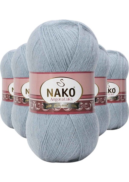 5 Adet Angora Lüks El Örgü Ipi 12936