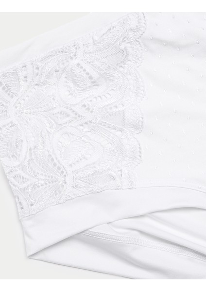 3'lü Paket Amelia Dantelli Yüksek Bel Şort Külot Seti