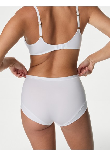 3'lü Paket Amelia Dantelli Yüksek Bel Şort Külot Seti