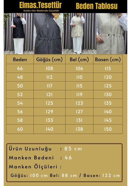Kadın Giyim Büyük Beden Inci Detay Kapitone Yelek modelleri