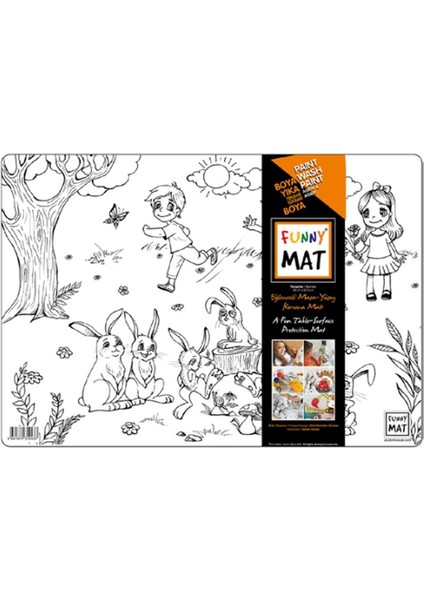 Funny Mat- Tavşanlar - 33,5X48CM