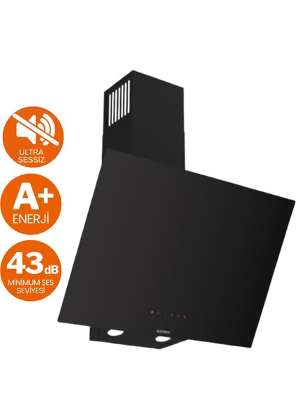 Fryart&buharlı Gesto Sessiz Davlumbaz Elektrikli Siyah Ank. Set (D077-SA + MS261 + QEP64CS) fiyatları