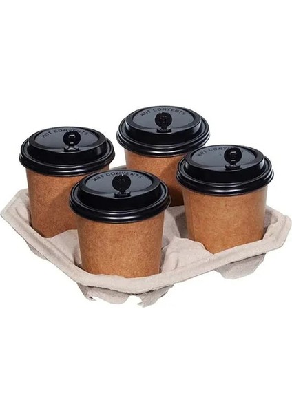 Karton Bardak Taşıma Viyolü 4'lü 25 Adet modelleri