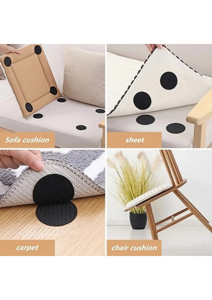 Bakgelal Yapışkanlı Cırt Cırt Seti | Halı, Kilim, Nevresim, Minder ve Örtü Kaydırmaz Sabitleyici Ped | Kaymaz Güçlü Tutucu Nokta fiyatları