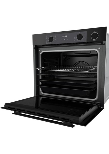 Fryart&buharlı Fırın Grano Flowart Elektrikli 3'lü Siyah Ank. Set (D086 + MS261 + QEP64CS) indirimleri