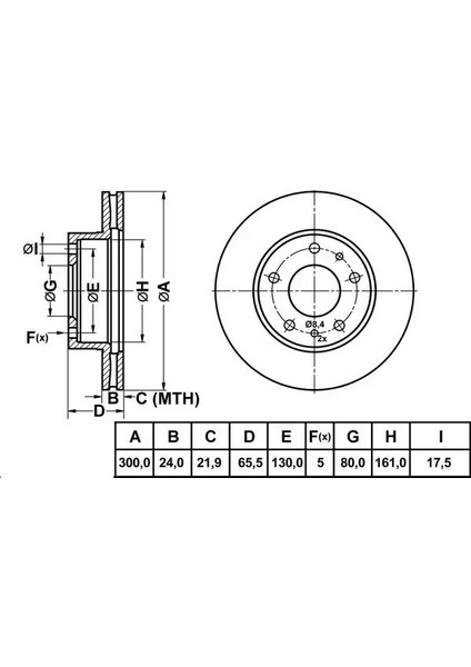50108 Fren Diski On 51858362 (2 Adet Fiyatıdır)
