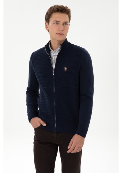 Erkek Lacivert Hırka (Triko) 50317151-VR033