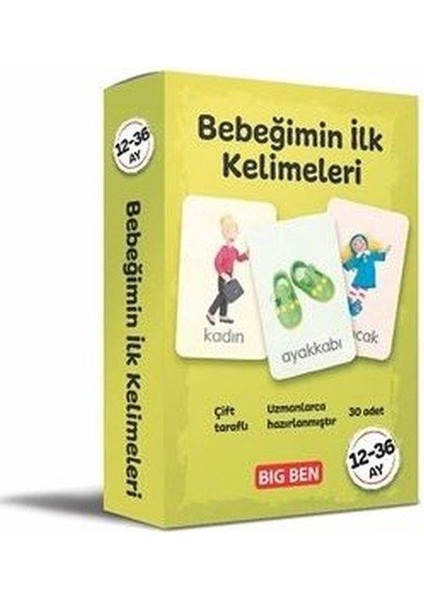 Bebeğimin Ilk Kelimeleri Kartları 12 - 36 Ay