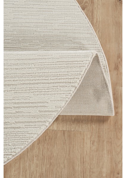 Modern Dokuma Halı Krem Yumuşak Dokulu Premium Salon Oturma Odası Yolluk Mutfak Halısı