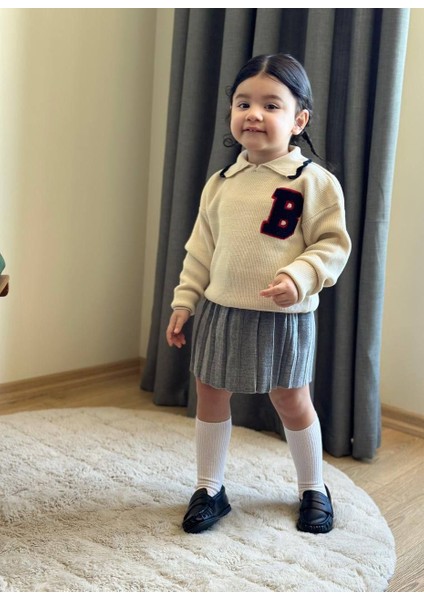 Yeni Sezon Kız Çocuk Triko Etekli Alt -Üst Takım fırsatları