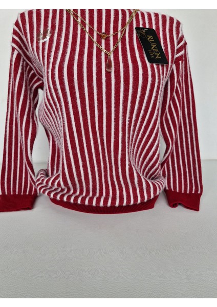 Kadın Çizgili Yarım Balıkçı Triko Kazak – Yumuşak Dokulu, Şık ve Sıcak Tutucu fiyatları