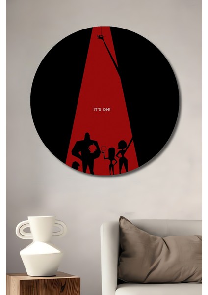 Inanılmaz Aile Dekoratif Ahşap Mdf Ev/işyeri Duvar Tablo Yuvarlak Ev/işyeri Duvar Tablo