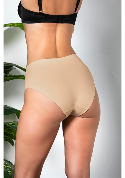 3&apos;lü Paket Dikişsiz, Iz Yapmaz, Lazer Kesim, Yüksek Bel Slip Külot Cappucino (MGP21263) fiyatları