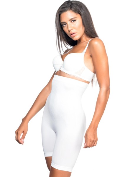 Beyaz Mı Emay 2077 Yüksek Bel Desenli Paçalı Korse fiyatları