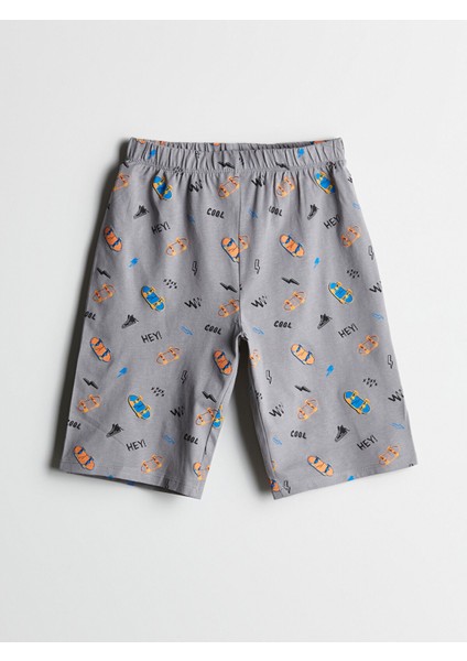 Yeni Sezon Bisiklet Yaka Erkek Çocuk Şortlu Pijama Takımı indirimleri