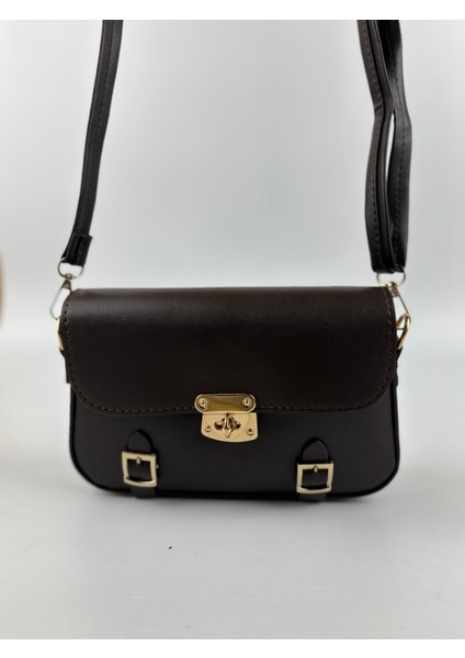 Kadın Suni Deri Siyah Tokalı Retro Mini Boy El ve Omuz Çantası modelleri