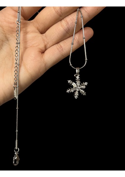 316L Paslanmaz Çelik Kadın Kolye Dönen Uç Gümüş Renk Kar Tanesi Taşlı Kolye Şık Zarif Çelik Kolye 316L Çelik Kolye Kadın Çelik Kolye Gümüş Renk Kolye Taşlı Kolye Zarif Kolye Takı Hediye Kolye indirimleri