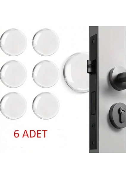 Şeffaf Silikon Mobilya Ve Kapı Durdurucu Darbe Pedi 6 Lı (4915)