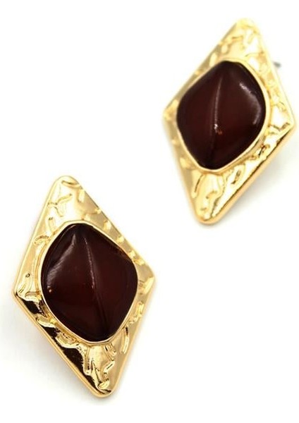 Üçgen Küpe - Kahverengi fiyatları