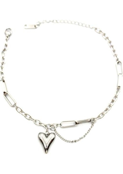 Kalp Halhal - Gümüş