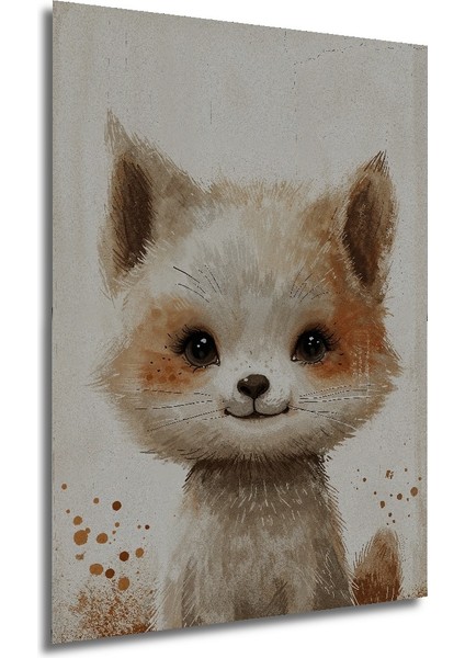 Sevimli Tilki Dekoratif Ahşap Mdf Ev/işyeri Duvar Tablo Dikdörtgen Ev/işyeri Duvar Tablo modelleri