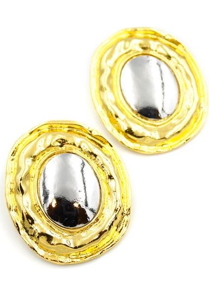 Metal Küpe - Altın