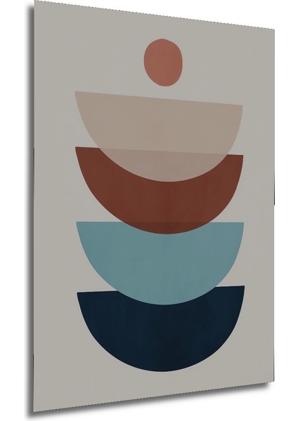 Retro Geometrik Minimalist Dekoratif Ahşap Mdf Tablo Dikdörtgen Tablo modelleri