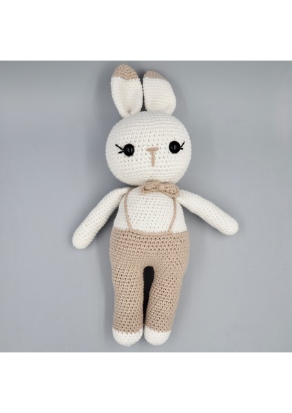Kapüşonlu Ceket-Pantolon Takım ve Sevimli Tavşan Amigurumi Oyuncak Hediye Seti