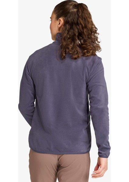 Multi Essentials 1-2 Zip Fleece Kadın Mor Yürüyüş Polar.-
