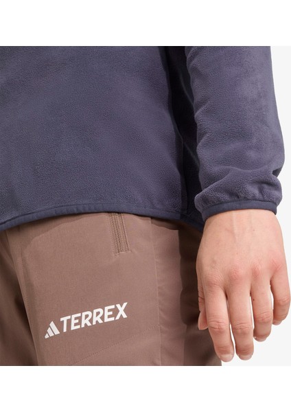 Multi Essentials 1-2 Zip Fleece Kadın Mor Yürüyüş Polar.-